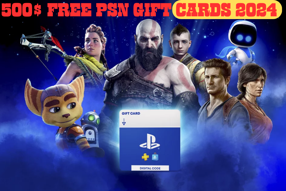 [500$] Free PSN Gift Cards Generator 2024: No Verification Required